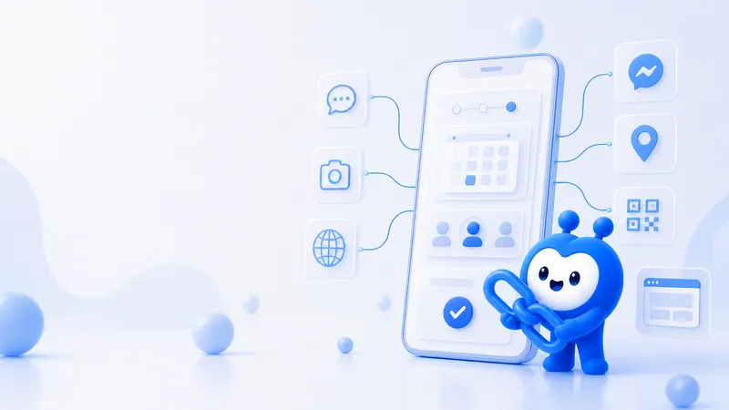 เจ้าของร้านเชื่อมลิงก์จองคิวเดียวกับ Facebook Instagram Messenger และ Google Business