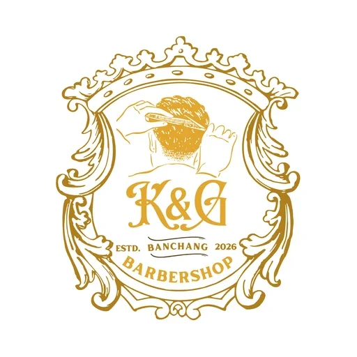 โลโก้ K&G Barbershop